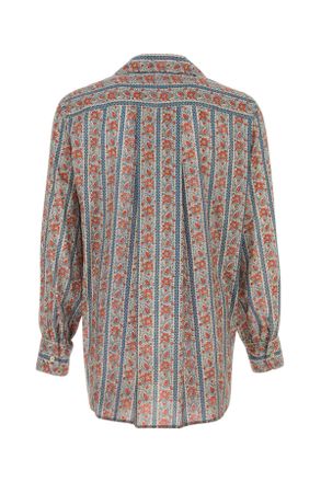 Valentino Garavani 6v3abq65an2 Qqx Voyageimaginairebeigeblurosso Camicie Shirt
