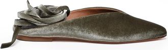 Post & Co Slip-On Mule Shoes With Pointed Toe And Ankle Strap