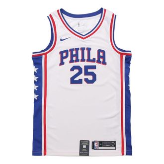 Nike NBA 2019-20 Season SW Fan Edition Philadelphia 76ers Home Simmons 2 No. 5 White CJ7677-102