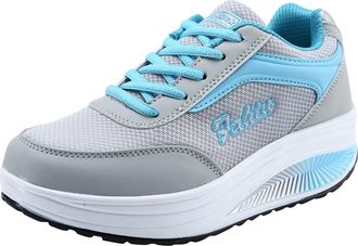 Generic Running Shoes Women Casual Wide Fit Athletic Trainers Breathable Lightweight Thick Bottom Air Cushion Comfortable Slip On Sports Shoes Travel Workout 