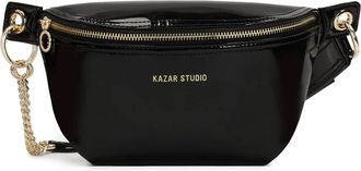 Kazar Gelakt leren heuptas - Dames - Heuptassen - Zwart - ONE Size - Leer - Tassen