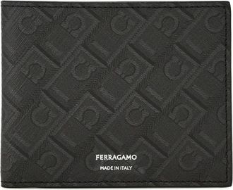 Ferragamo Portafoglio con monogramma - Nero
