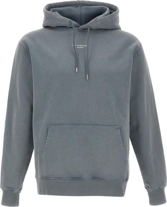 Dr&ocirc;le de Monsieur Grey Logo Relaxed Hoodie