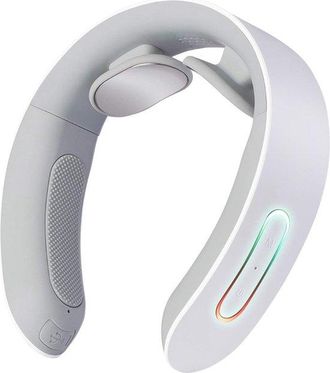 No Brand Masajeador De Cuello Inteligente Con Funci&oacute;n De Calor, Terapia Multifuncional Para La Columna Cervical, Protector De Cuello (color: Blanco)
