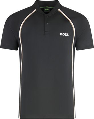 HUGO BOSS Black Striped Logo Polo