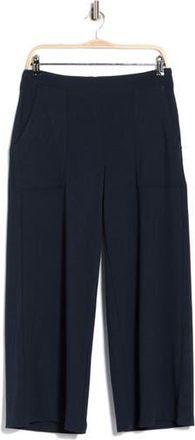Max Studio Crop Wide Leg Pants in Navy-Navy at Nordstrom Rack, Size X-Large