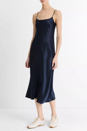 Vince Tr&auml;gerkleid aus japanischem Satin