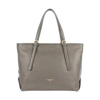 Lancaster Dune Tote - Dames - Tassen - Grijs - Maat: ONE Size Leer