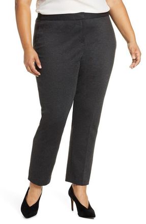 Vince Camuto High Rise Ankle Skinny Ponte Pants in Dk Grey Heather at Nordstrom, Size 14W