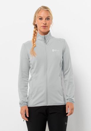 Jack Wolfskin Fleecejacke JACK WOLFSKIN KOLBENBERG FZ W, Damen, Gr. XS, grau (cool, grau), Obermaterial: 95% Polyester, 5% sonstige Fasern; Futter: 100% Polyester, 