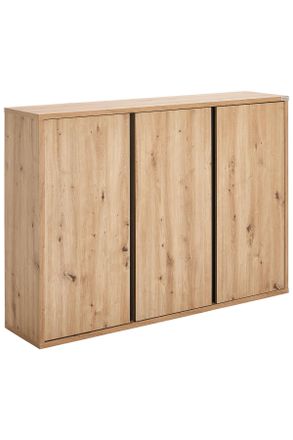 Xora Schuhschrank, Anthrazit, Eiche Artisan, Holzwerkstoff, 15 F&auml;cher, 134.9x96x33.8 cm, Typenauswahl, Beim&ouml;bel erh&auml;ltlich, h&auml;ngend, Holzm&ouml;bel, Garderobe H