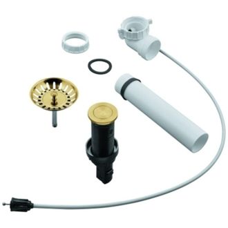 GROHE Garniture de vidage &agrave; tirette GROHE, excentrique rond &agrave; pousser