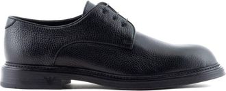 Emporio Armani lace-up leather derby shoes - men - Calf Leather - 10 - Black