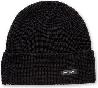 Saint James CANOT - Purl Knit Beanie in Black at Nordstrom