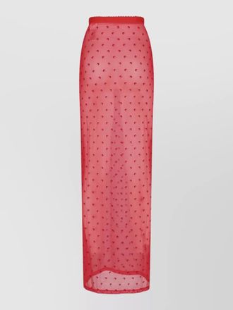 Marine Serre knee-length fitted skirt
