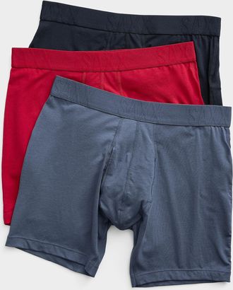 Saxx Mens 6 solid boxer briefs DROPTEMP TM 3-pack