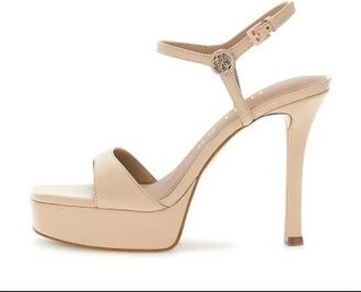Guess Dames, Schoenen, Beige, Maat: 40 EU Leer