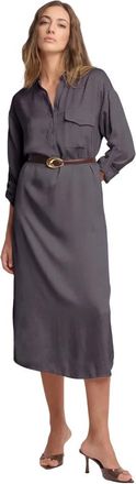 Kocca Kleedjes, Dames, Zwart, S, Shirt-stijl Lange Jurk
