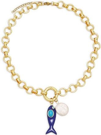 Petit Moments Margot Pendant Necklace in Blue at Nordstrom