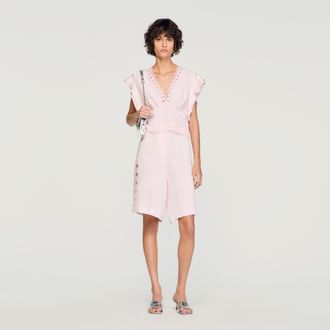 Sandro Floral jacquard Bermuda shorts