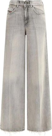 Diesel Dames, Jeans, Grijs, Maat: W26 Katoen