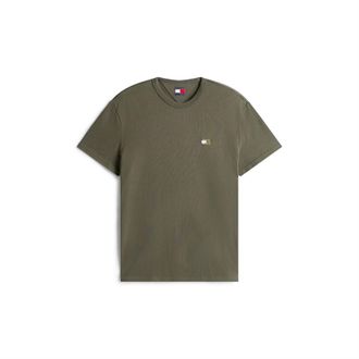 Tommy Jeans Heren Tonaal Badge T-shirt (Tinnen)