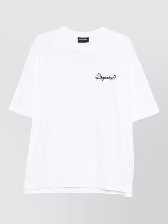 Dsquared2 cotton loose-fit logo-embroidered t-shirt