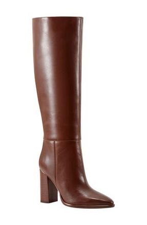 Marc Fisher Lannie Knee High Boot in Dark Brown Leather at Nordstrom Rack, Size 10 Regular Calf