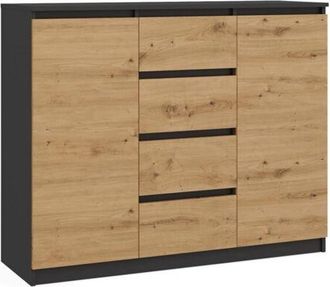 OEM C&oacute;moda Malwa 2d4s/120 Antracita Artesanal