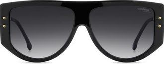 Carrera 59mm Square Sunglasses in Black/Dark Grey Sf at Nordstrom