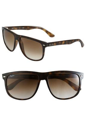 Ray-Ban Boyfriend 60mm Flat Top Sunglasses in Tortoise Gradient at Nordstrom