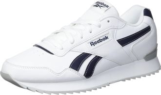 Reebok Men Glide Ripple Clip Sneaker, FTWR White/Pure Grey 2/Vector Navy, 5