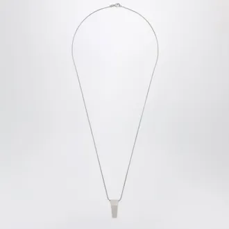 Rick Owens Collana con mini ciondolo a baule palladio in ottone