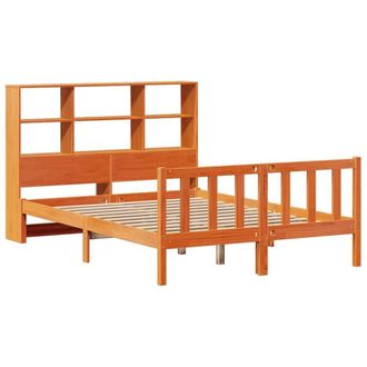 Berkfield Home Decorative Bookcase Bed without Mattress Wax Brown 140x200 cm Sol