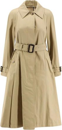 Burberry Dames, Mantels, Beige, Maat: XS Katoen