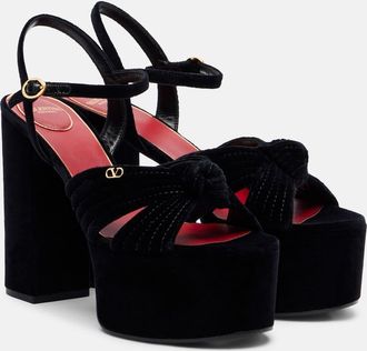 Valentino Garavani Crasher 125 velvet platform sandals