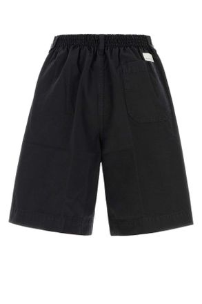Nine In The Morning Mens Midnight Blue Cotton Otto Bermuda Shorts Navy Exterior