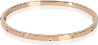 Cartier Pre-Owned Cartier Rose Gold Diamond Small Model Love Bracelet