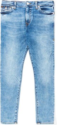 True Religion Womens Jennie Mid Rise Flap Pocket Jeans in Denim - Black - Size 29W/28L