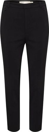 Inwear Slim Zwarte Broek Ziggiiw Stijl - Dames - Slim Fit Broeken - Zwart - XL - Katoen - Broeken