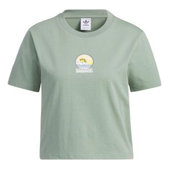 adidas (WMNS) adidas Outdoor T-Shirt Asia Sizing Green IK8612
