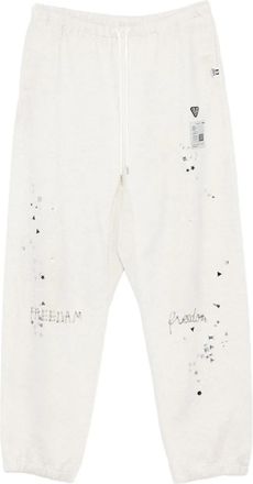 Miharayasuhiro Broek met grafische print - Beige
