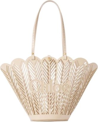 Chlo&eacute; Tassen, Dames, Wit, ONE Size, Soleil Basket Bag