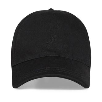 Saint Laurent Cassandre Cap - male - Saint Laurent - Hats & Caps - Black - 59 CM - Accessories
