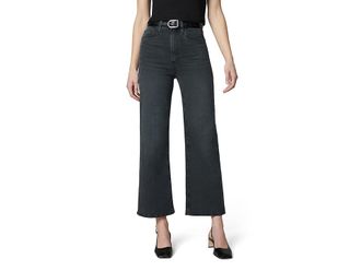 Joe's The Mia High Rise Wide Leg Ankle Womens Jeans Black Cat : 31 28, Cotton/Denim/Polyester