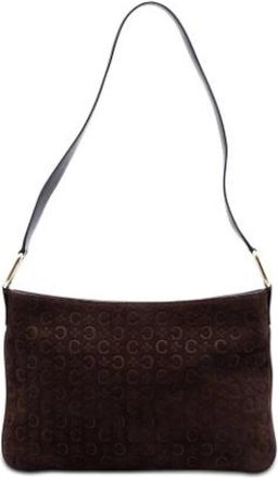 Celine Pre-owned Suede Shoulder Bag - Dames - Vintage Schoudertas - Bruin - ONE Size - Leer - Vintage