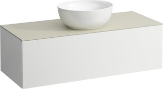 Laufen Laufen - Il Bagno Alessi &Eacute;l&eacute;ment &Agrave; Tiroirs, 1 Trou Pour Robinet