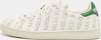 VETEMENTS White Perforated Leather Low Top Sneakers