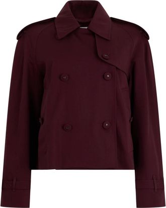 Burberry Dames, Mantels, Rood, Maat: 2XS