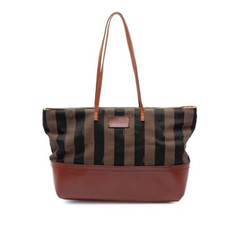 Fendi Pre-owned Fendi Medium Pequin Canvas Roll Tote Ladies IS71B8J2LWUOI4IG